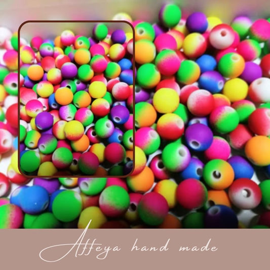 Мъниста за мартеници - "Матови шарени топчета"