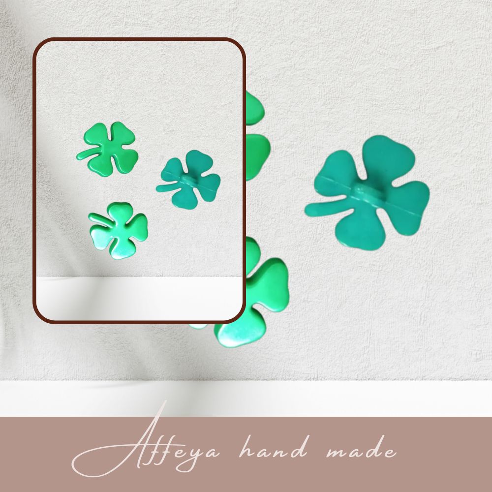 Мъниста за мартеници тип копче -  50 бр"Детелини"