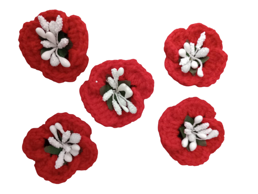 Цветя  5 броя за декорация Мак