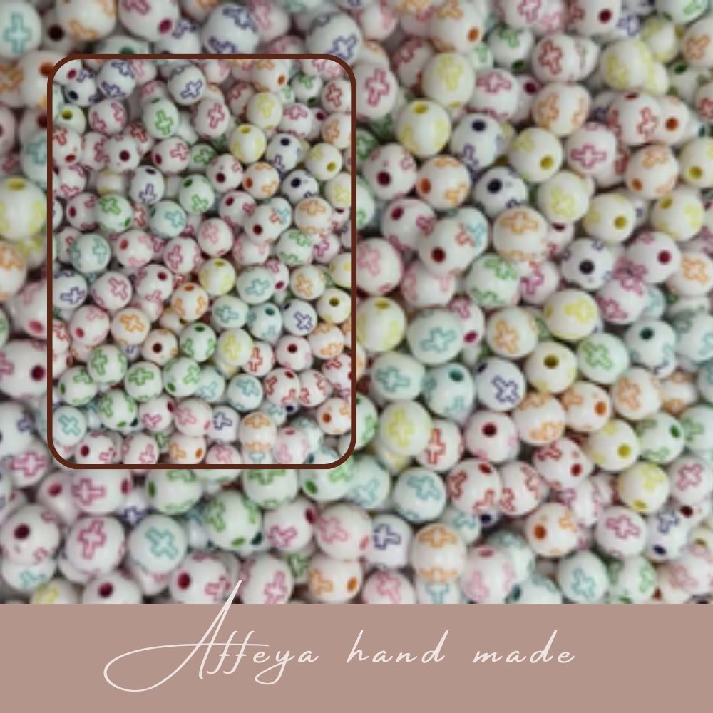 Мъниста за мартеници - "Топчета с кръст"