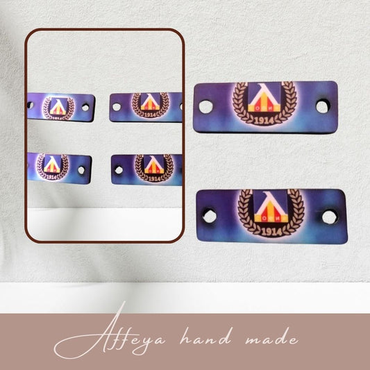 Дървена плочка "Левски" за декорация на гривна - 10 броя.