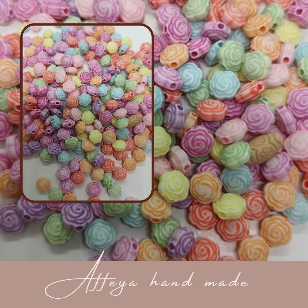 Мъниста за мартеници - "Цветни рози"