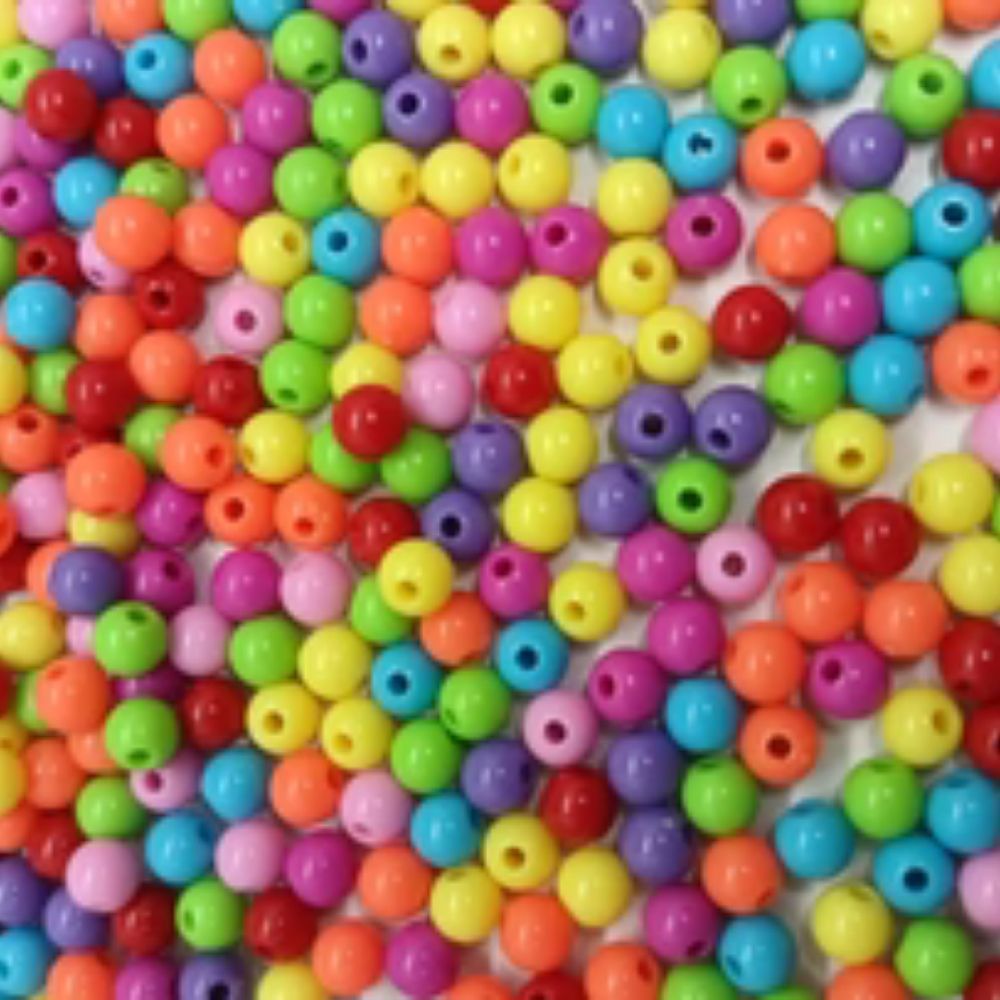 Мъниста за мартеници - "Цветни матови топчета"