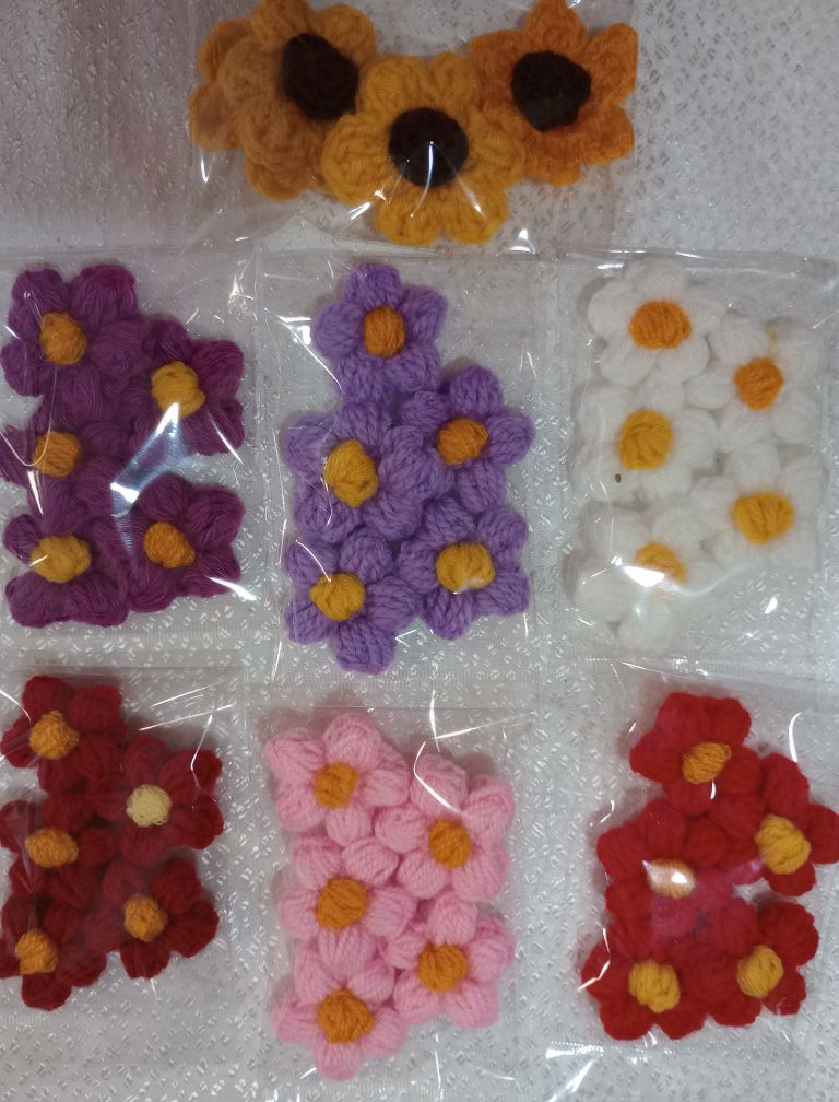 Цветя  5 броя за декорация