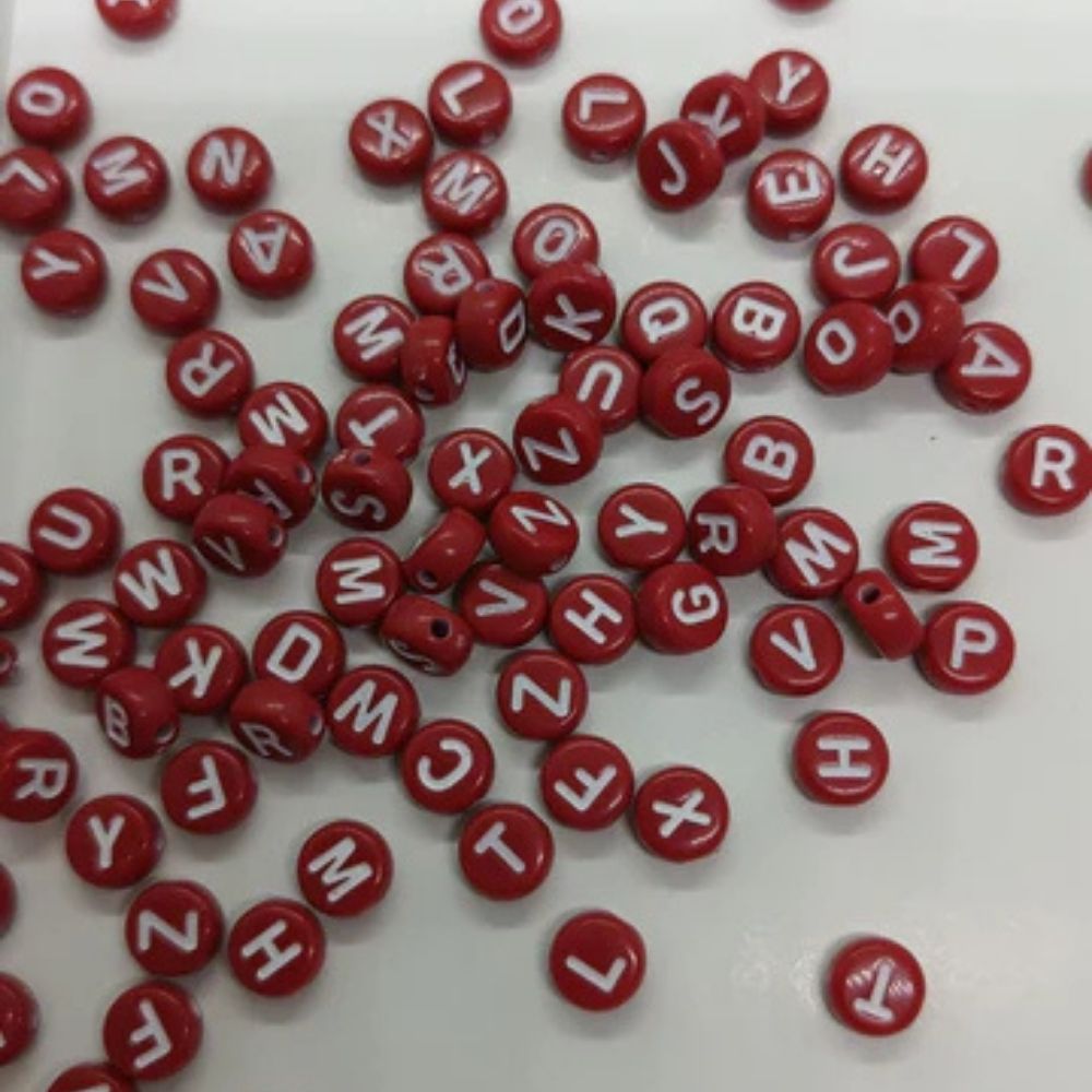 Мъниста за мартеници - "Червени букви"