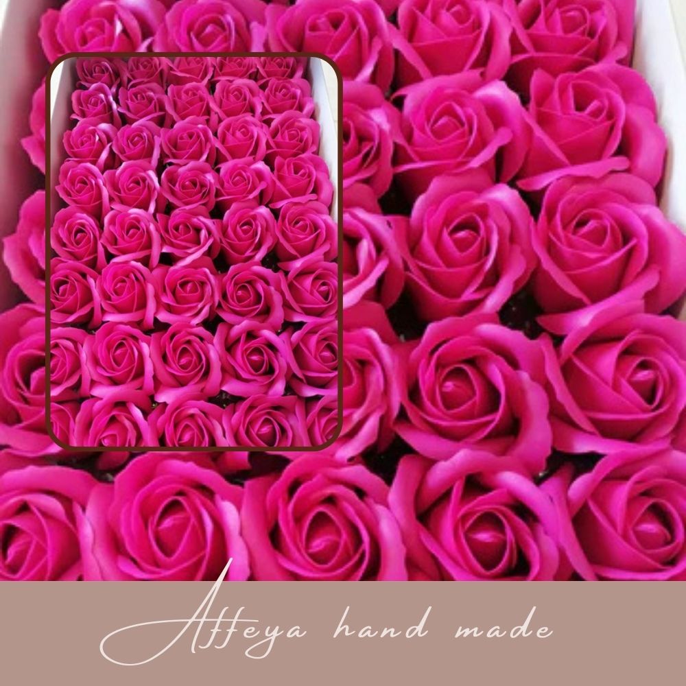 Кутия сапунени рози - 4 цвята