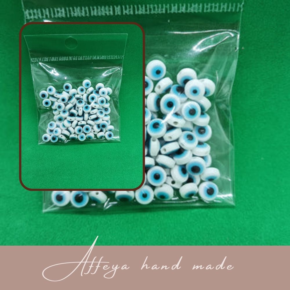 Мъниста за мартеници - "Синьо око" 100 броя