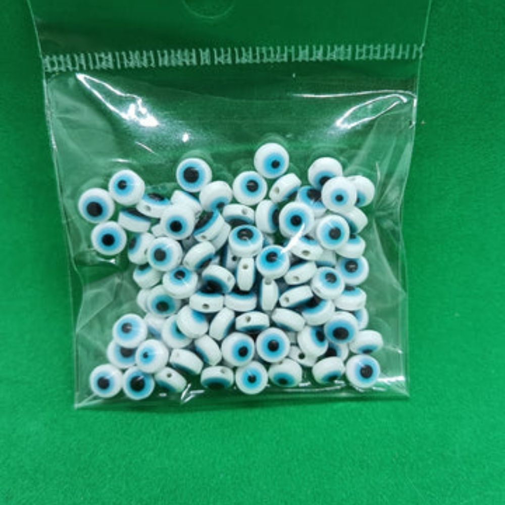 Мъниста за мартеници - "Синьо око" 100 броя