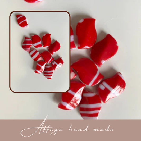 Червени мъниста за декорация на гривни