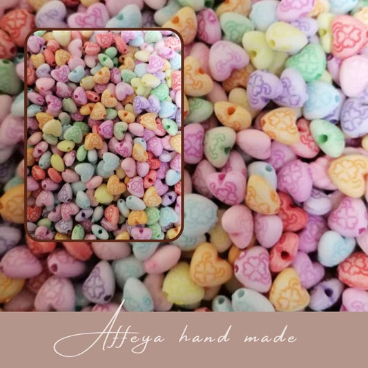 Мъниста за мартеници - "Цветни сърца"