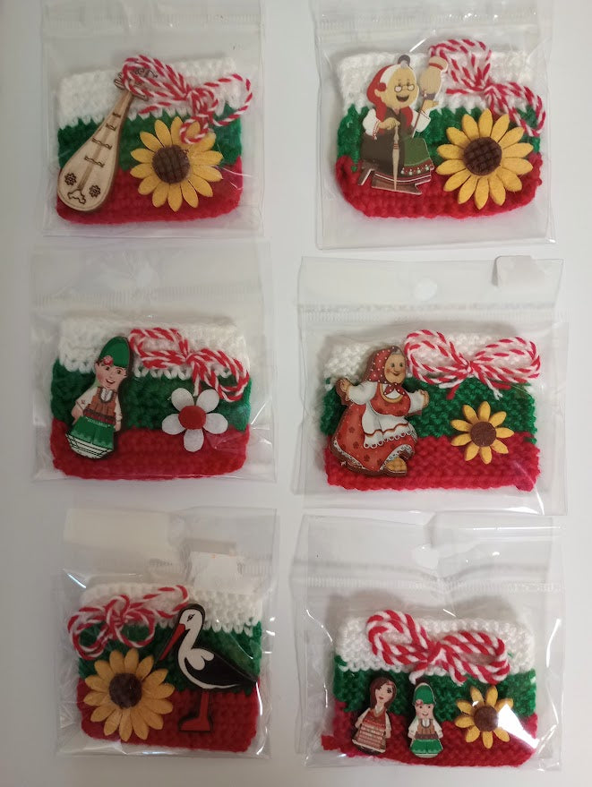 Мартеница плетено знаме магнит