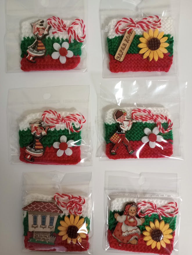 Мартеница плетено знаме магнит